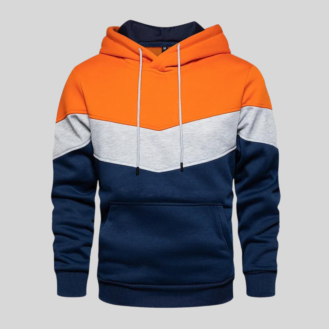 Herren Pullover Patchwork Baumwolle Modern