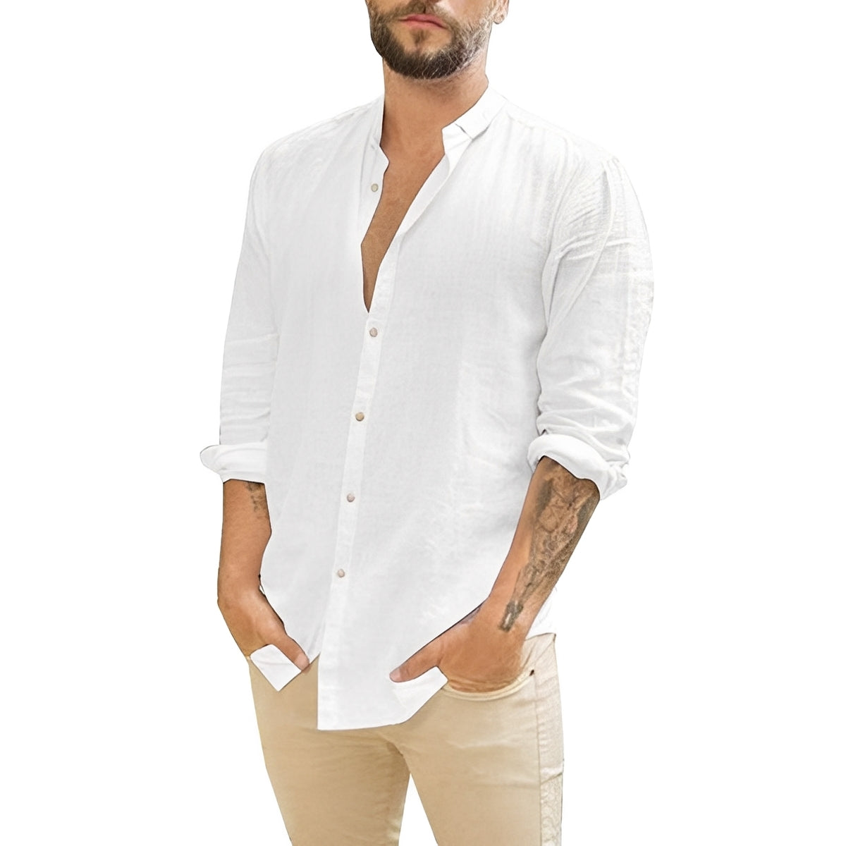 Herrenhemd Slim Fit Knopfleiste