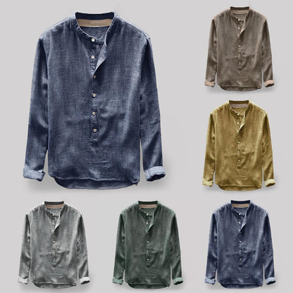 Herren Oxford Bluse Klassisch Elegante Weiß - Norvielle