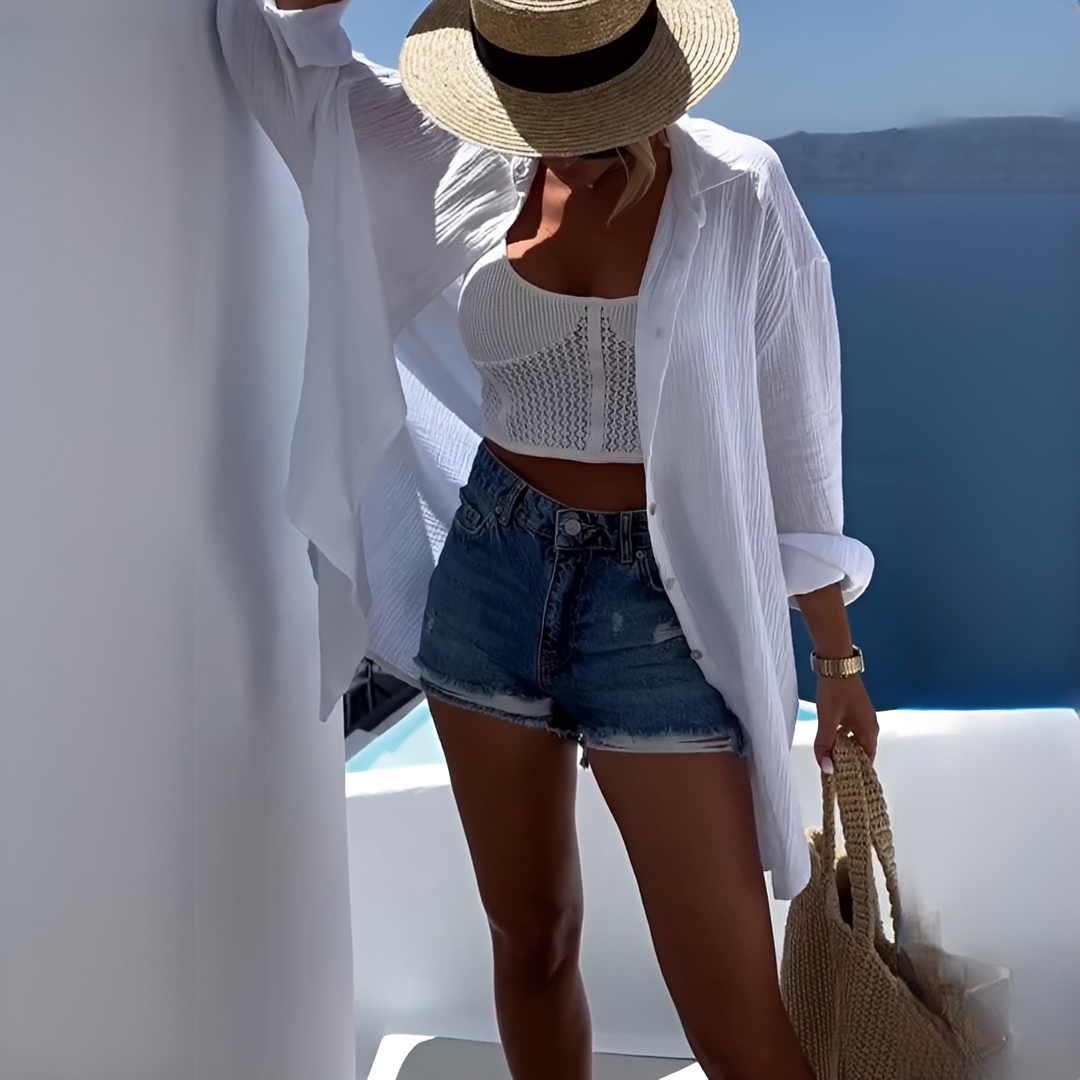 Damen Sommerbluse Modern Leicht - Norvielle