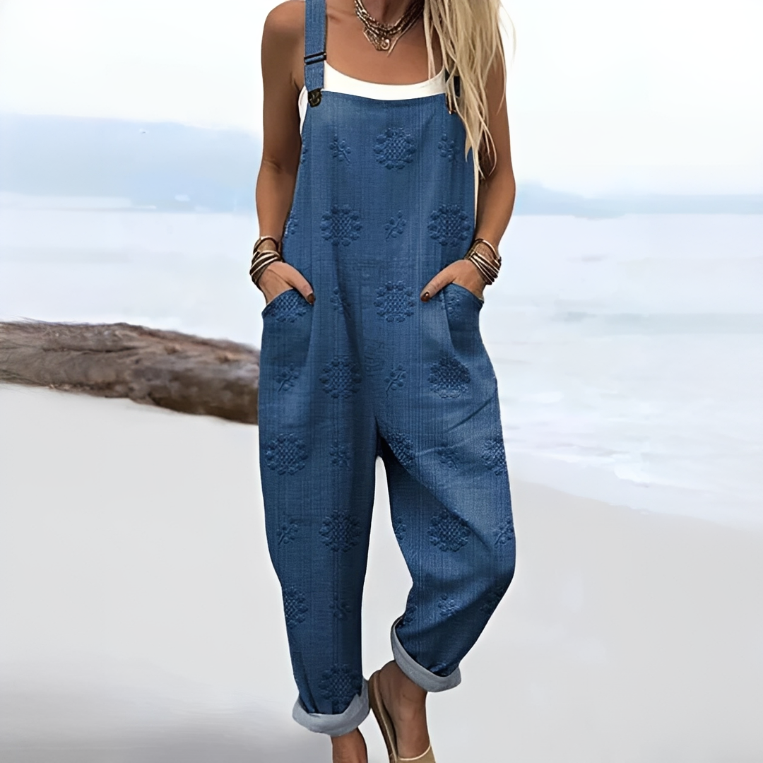 Damen Overall Leicht Sommer Baumwolle
