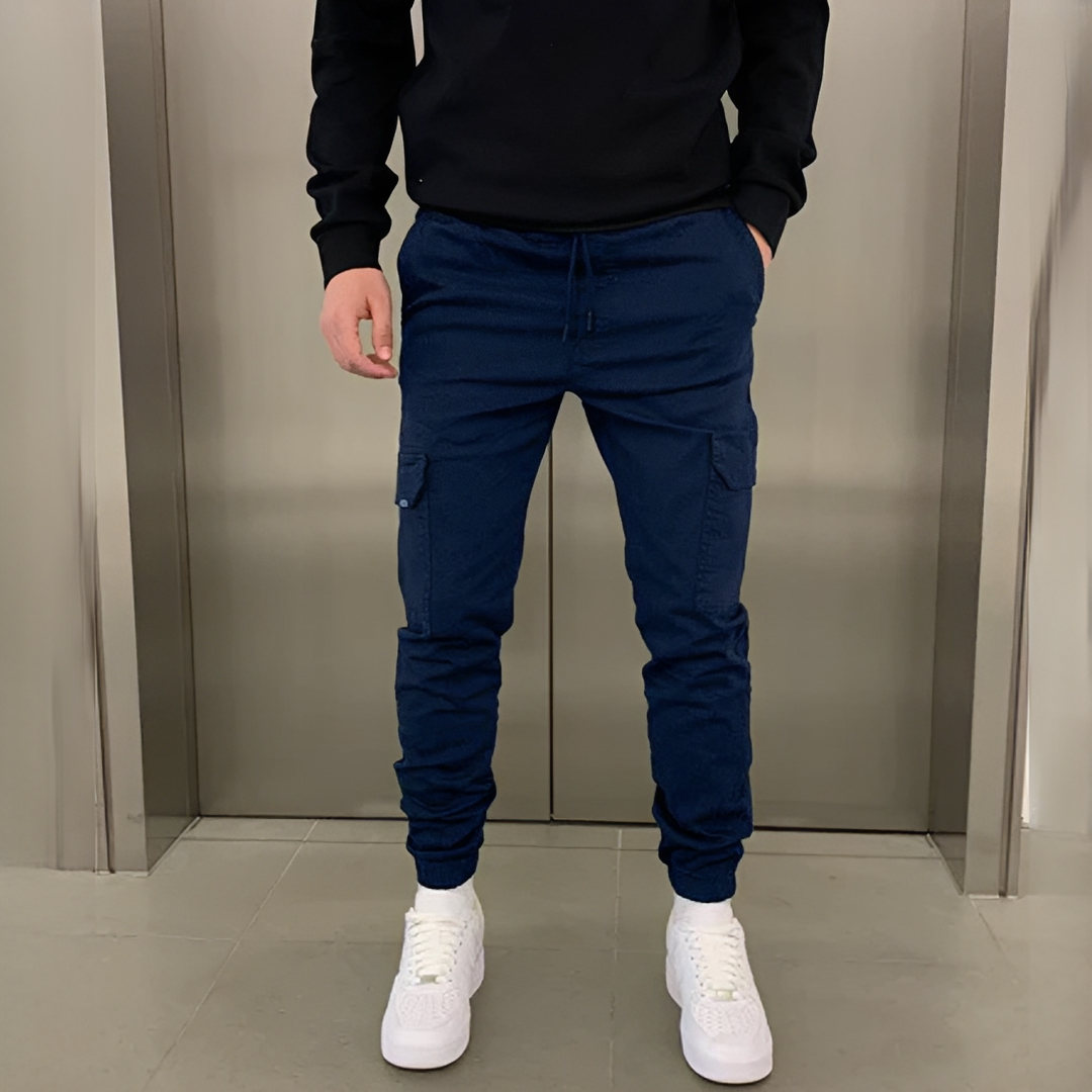 Herren Cargohose Bequem Comfort Freizeit Hose