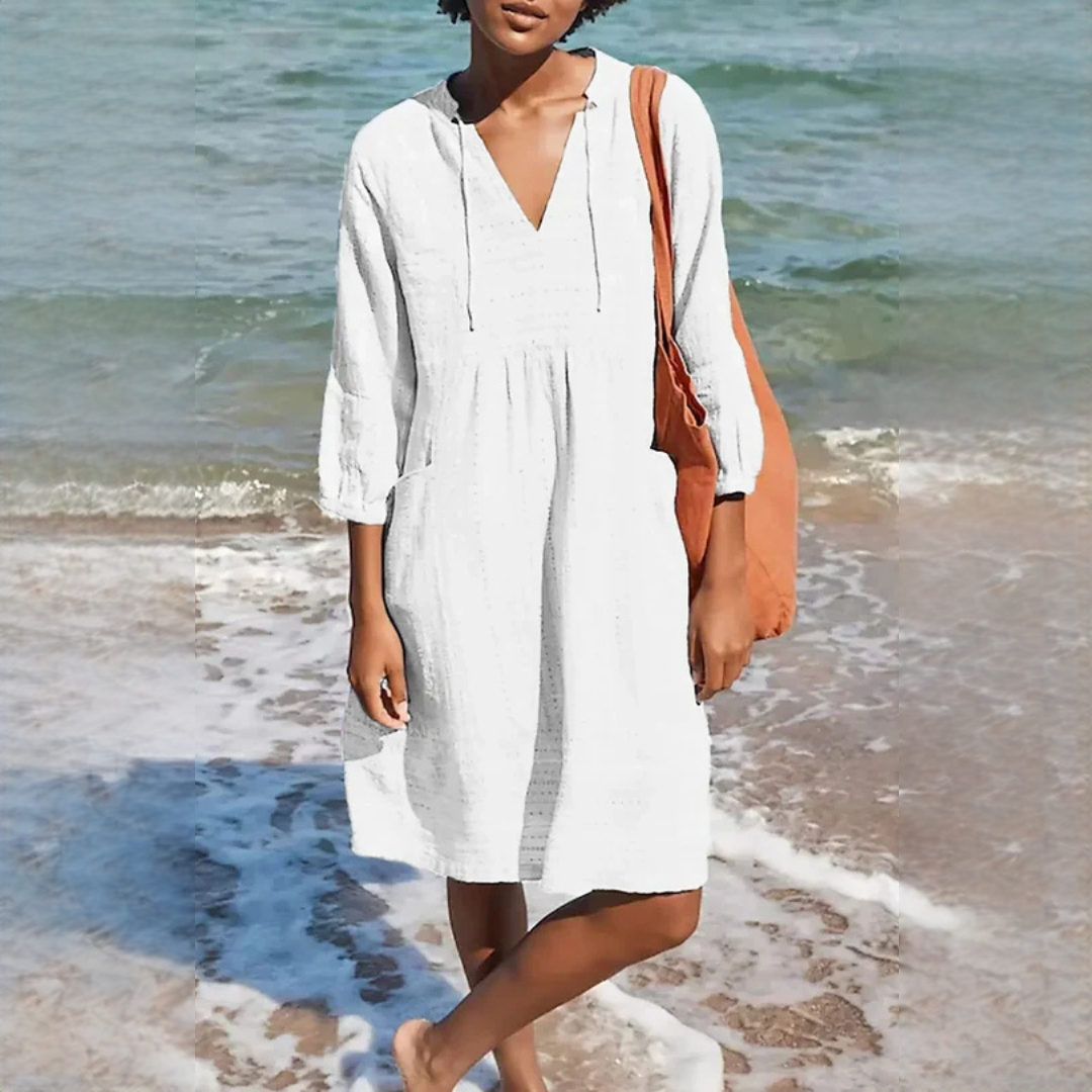 Damen Sommerkleid Elegant Kurz Modern - Norvielle