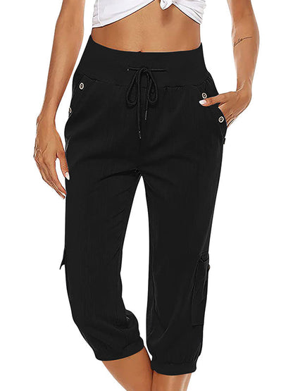 Damen Freizeithose Komfort Hose Bequem Alltag