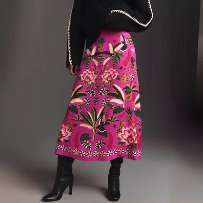 Elegantes Blumenkleid Damen Sommerkleid - BerlinGlamour