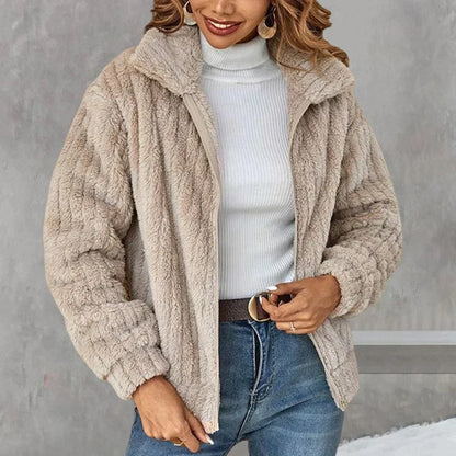 Damen Fleecejacke Weich und Warm