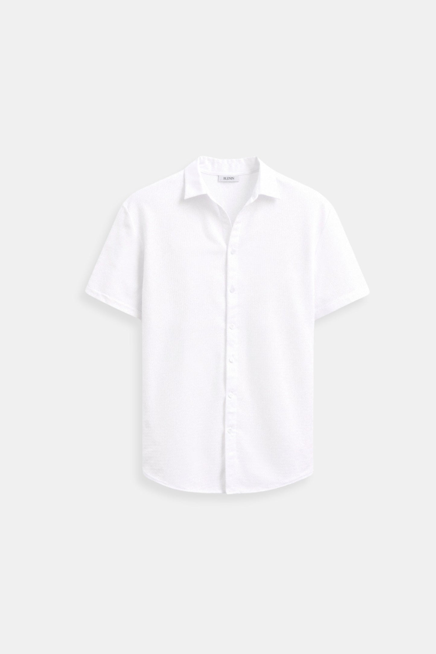 Leinenhemd Damen Kurzarm Sommerweiß - Norvielle
