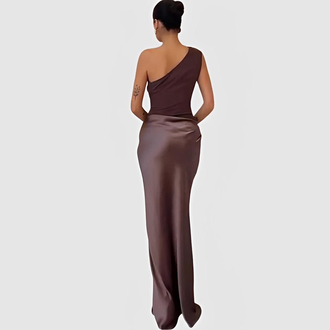 Damen Asymmetrisches Kleid Modern Eleganz