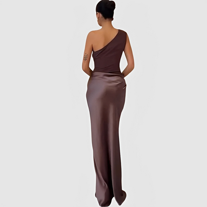 Damen Asymmetrisches Kleid Modern Eleganz
