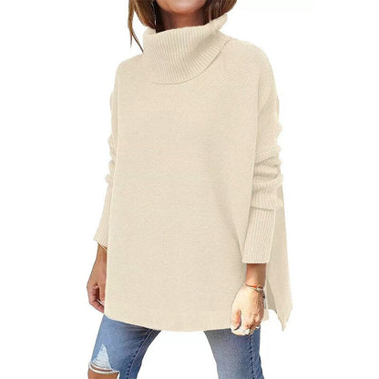 Damen Rollkragenpullover Bequem Herbst