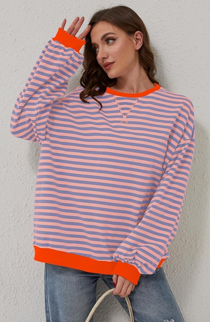 Damen Rundhals Pullover aus Strick für Frühling