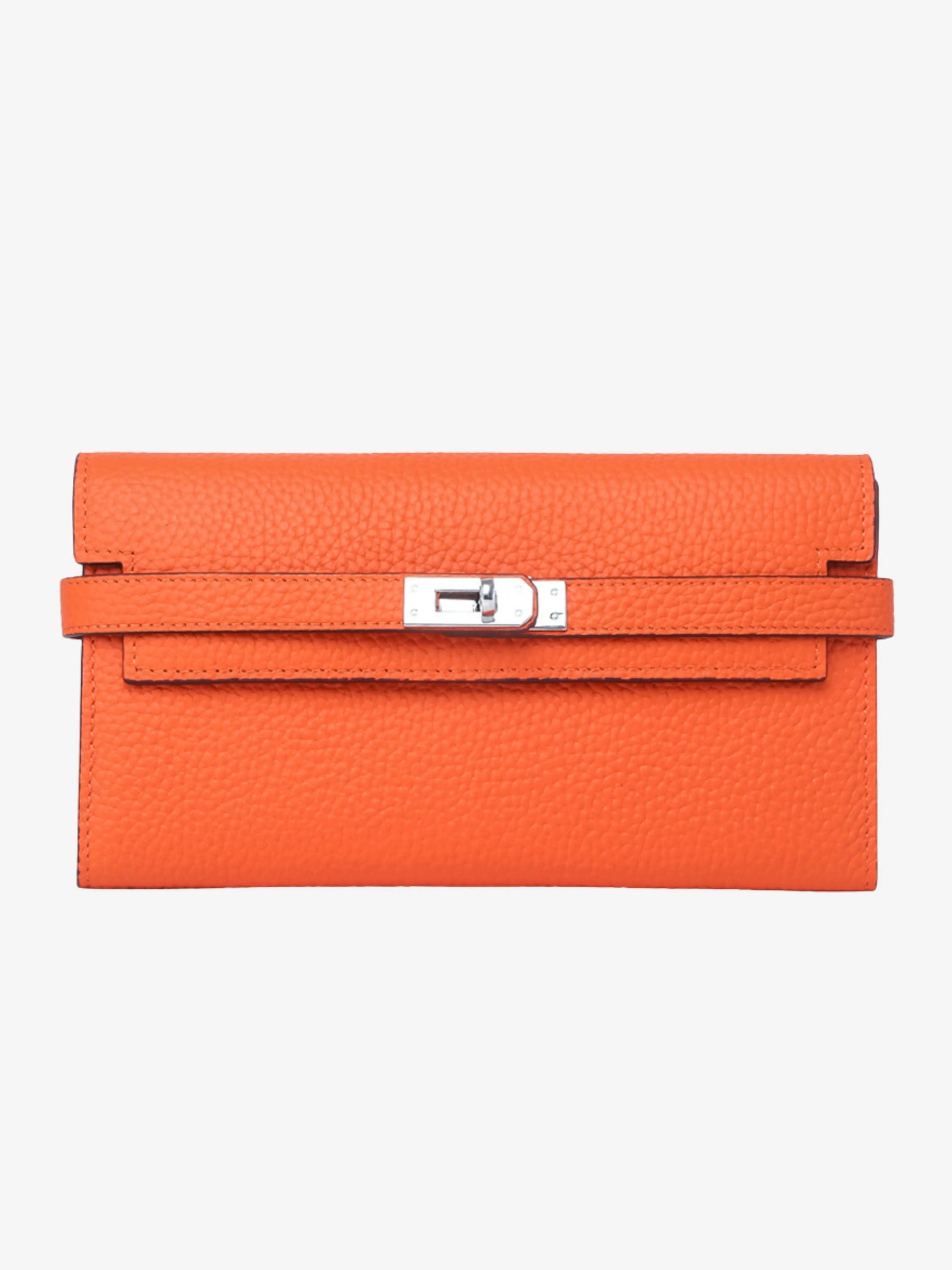 Damen Lederbrieftasche Klassisch Groß Schwarz - Norvielle