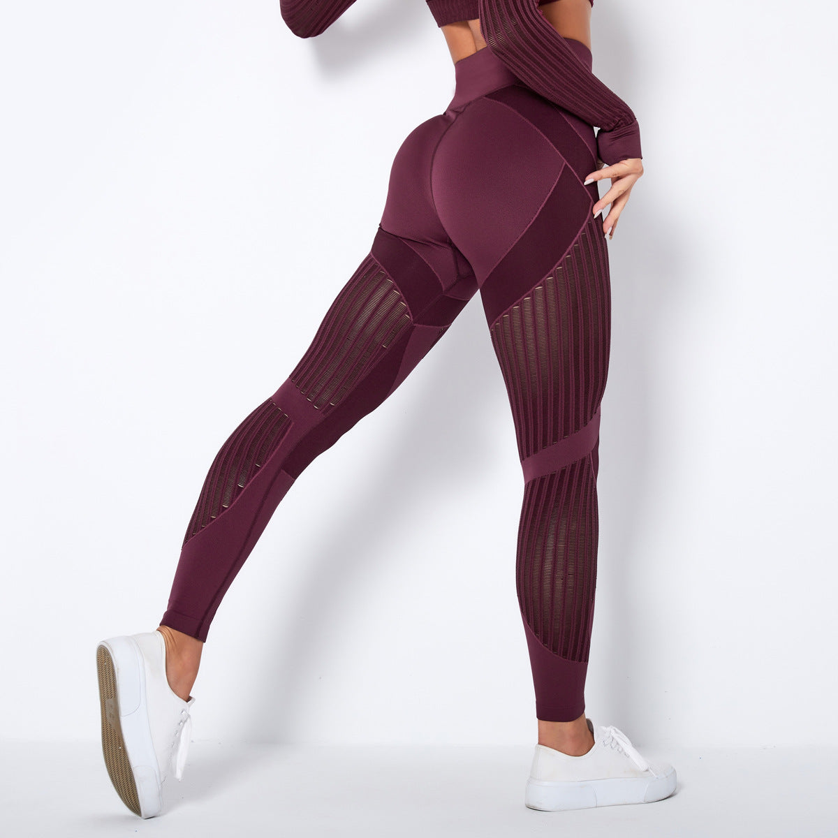 Damen Highwaist Leggings Stilvoll Hoch Tailliert