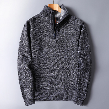 Herren Strickpullover Reißverschluss Warm Bequem - Norvielle