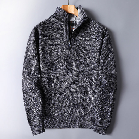 Herren Strickpullover Reißverschluss Warm Bequem - Norvielle