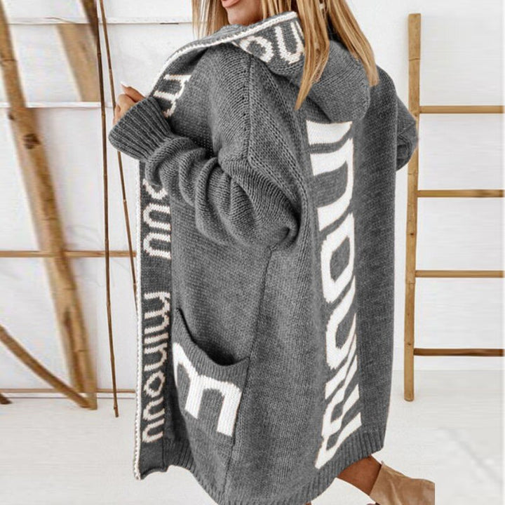 Damen Strickjacke Modern Warm