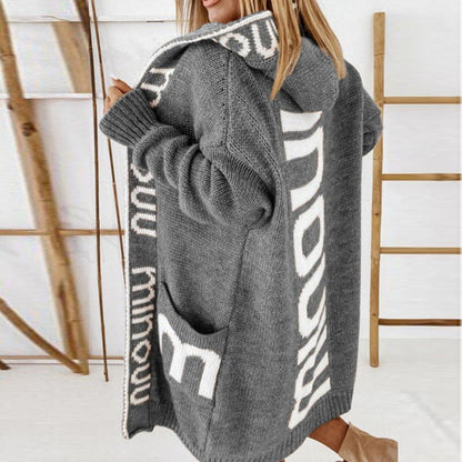 Damen Strickjacke Modern Warm
