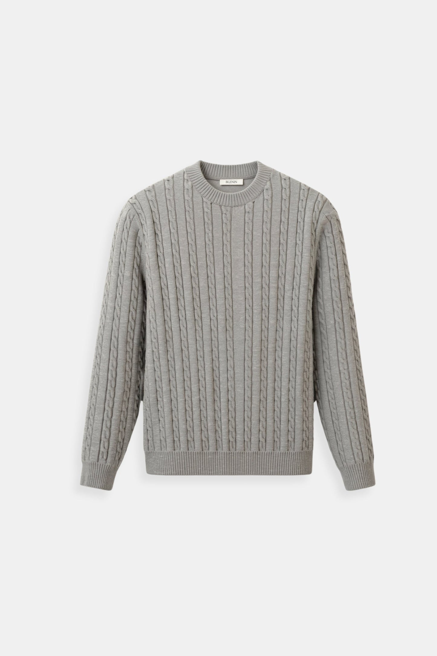 Damen Zopfstrick Pullover Elegantes Design
