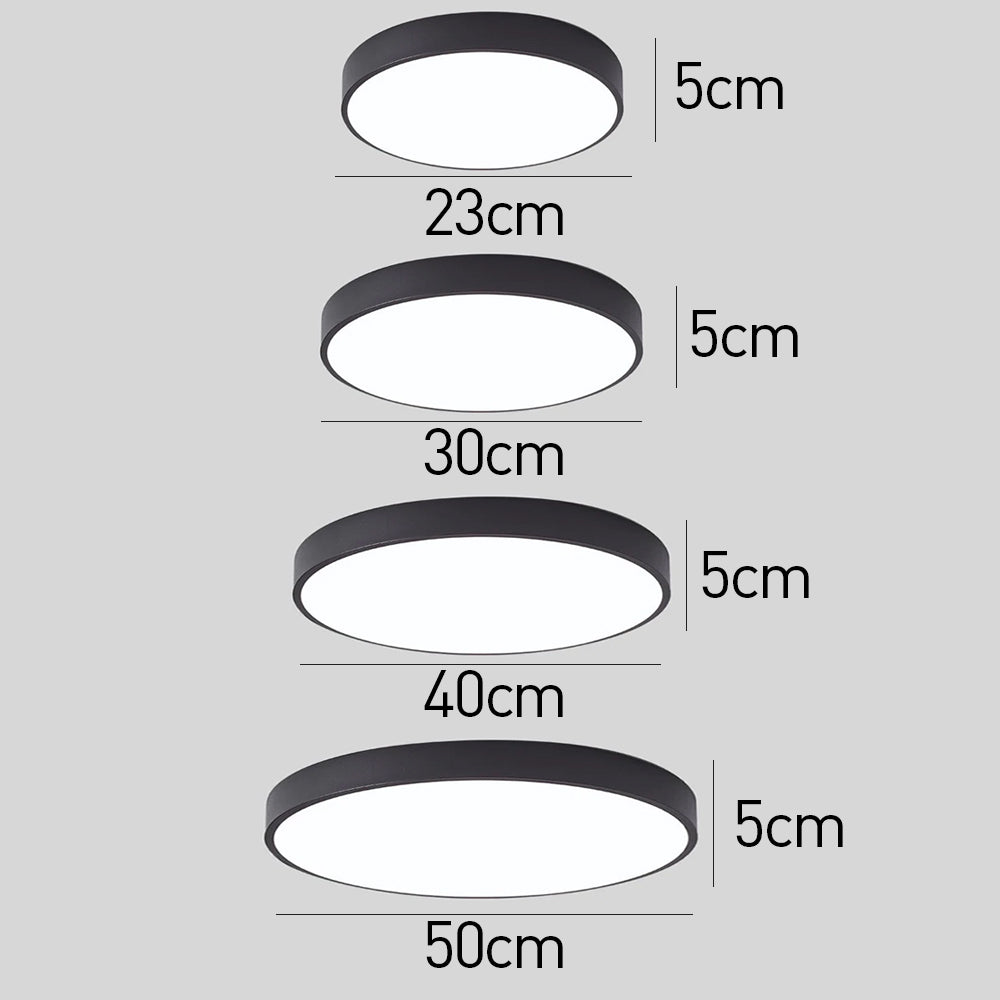 Runde LED Deckenleuchte Skandinavisch Modern