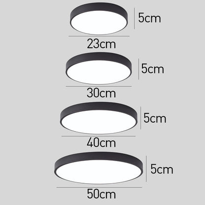 Runde LED Deckenleuchte Skandinavisch Modern
