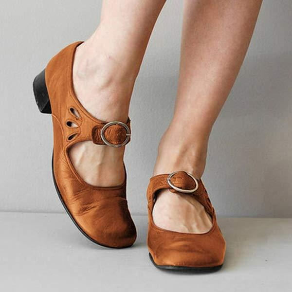 Damen Schnürschuhe Frühling Schnallenriemen Modern