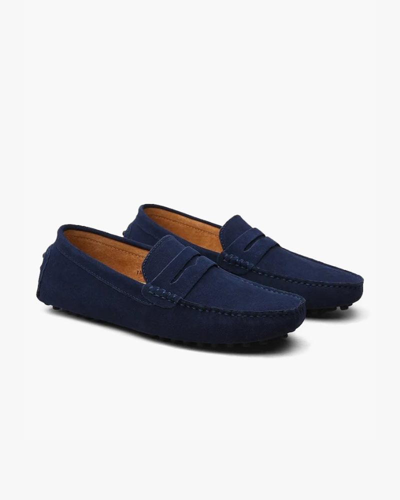 Herren Mokassinschuh Wildleder Braun - Norvielle