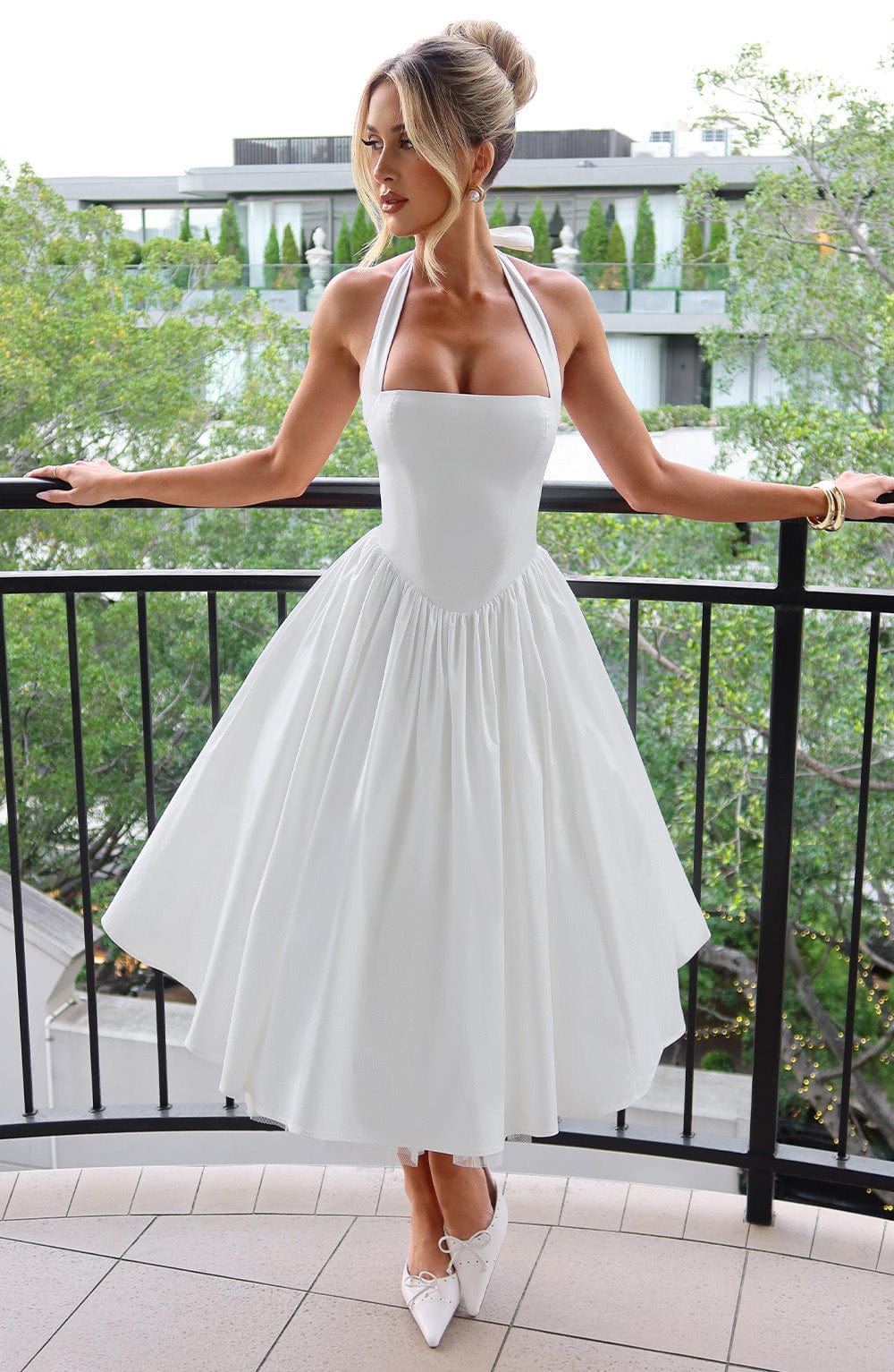 Damen Hochzeitsgästekleid Midi Elegant - Norvielle