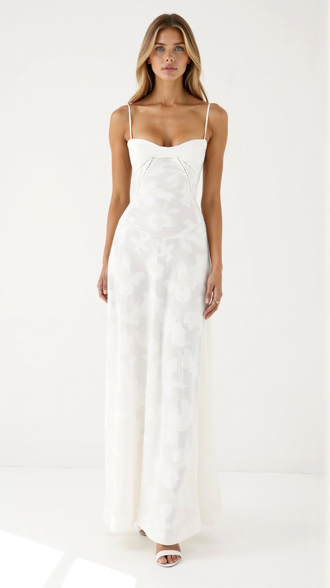 Damen Hochzeitsgastkleid Elegantes Maxikleid Lang - Norvielle