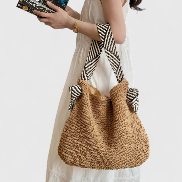 Damen Schultertasche Boho Stil Lederoptik Alltagstasche - Norvielle