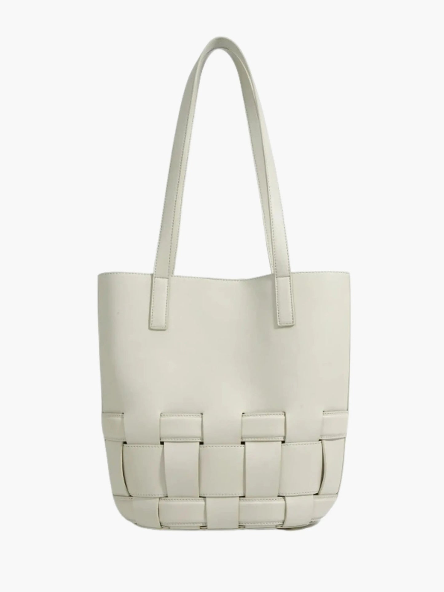 Geflochtene Damen Lederhandtasche - Norvielle