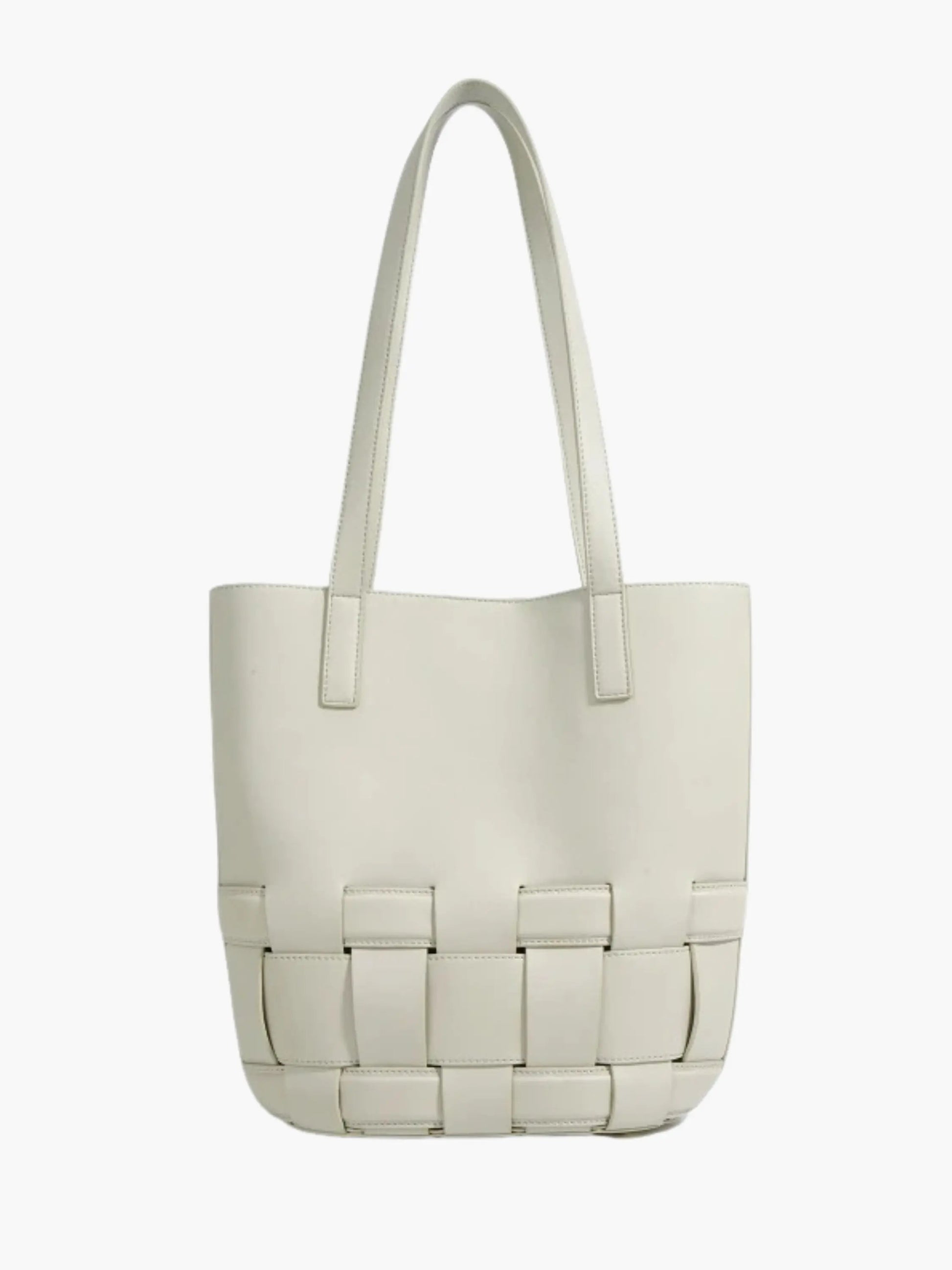 Geflochtene Damen Lederhandtasche - Norvielle