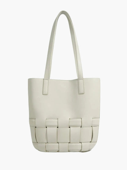 Geflochtene Damen Lederhandtasche - Norvielle