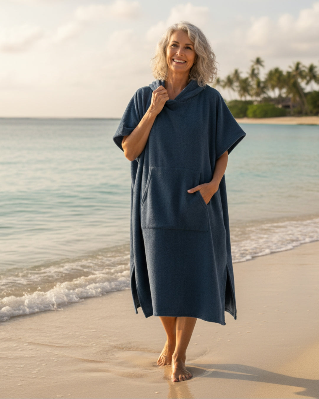 Damen Sommerponcho Leichtes Strandkleid - Norvielle