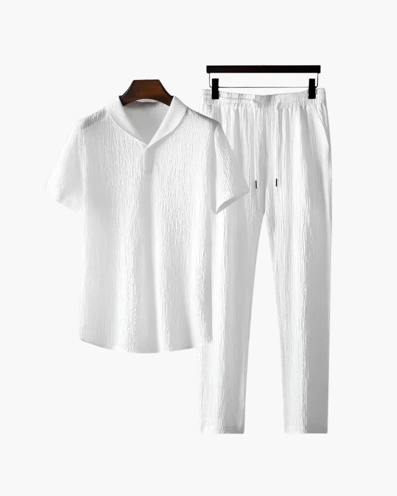 Herren SommerSet Kurzarmshirt Hose Zweiteiler - Norvielle