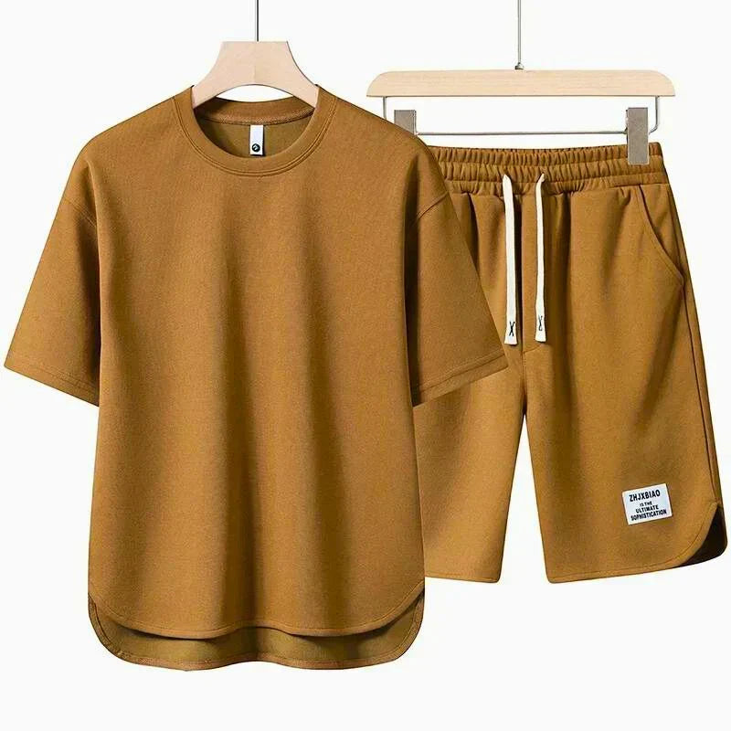 Herren Zweiteiler Set Baumwolle Bequem