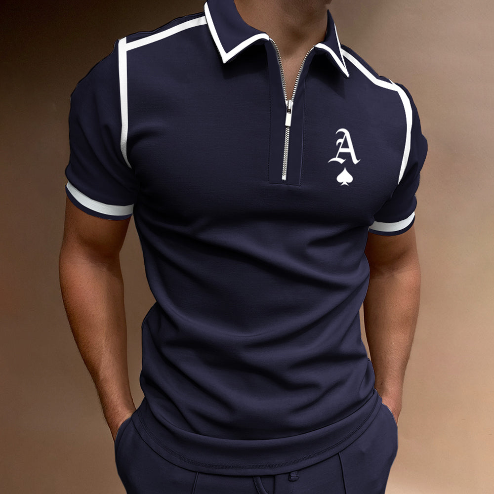 Herren Polo-Shirt Reißverschlusskragen Modern - Norvielle