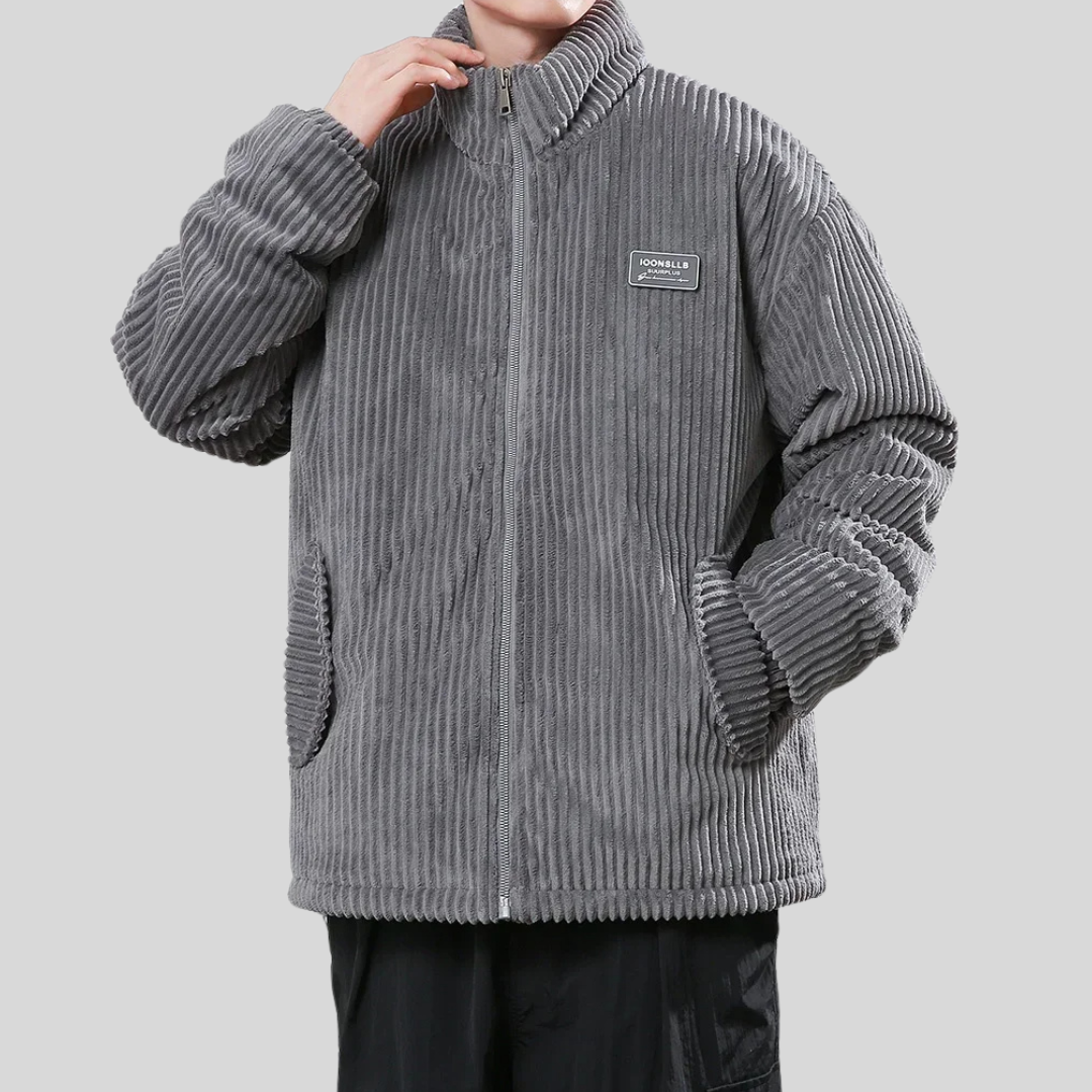 Herren Cordjacke Braun Modern - Norvielle
