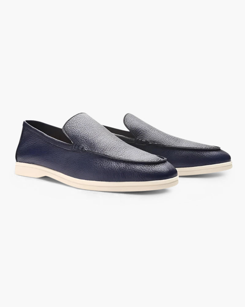 Herren Leder Loafer Vintage Braun Cowhide Elegante - Norvielle