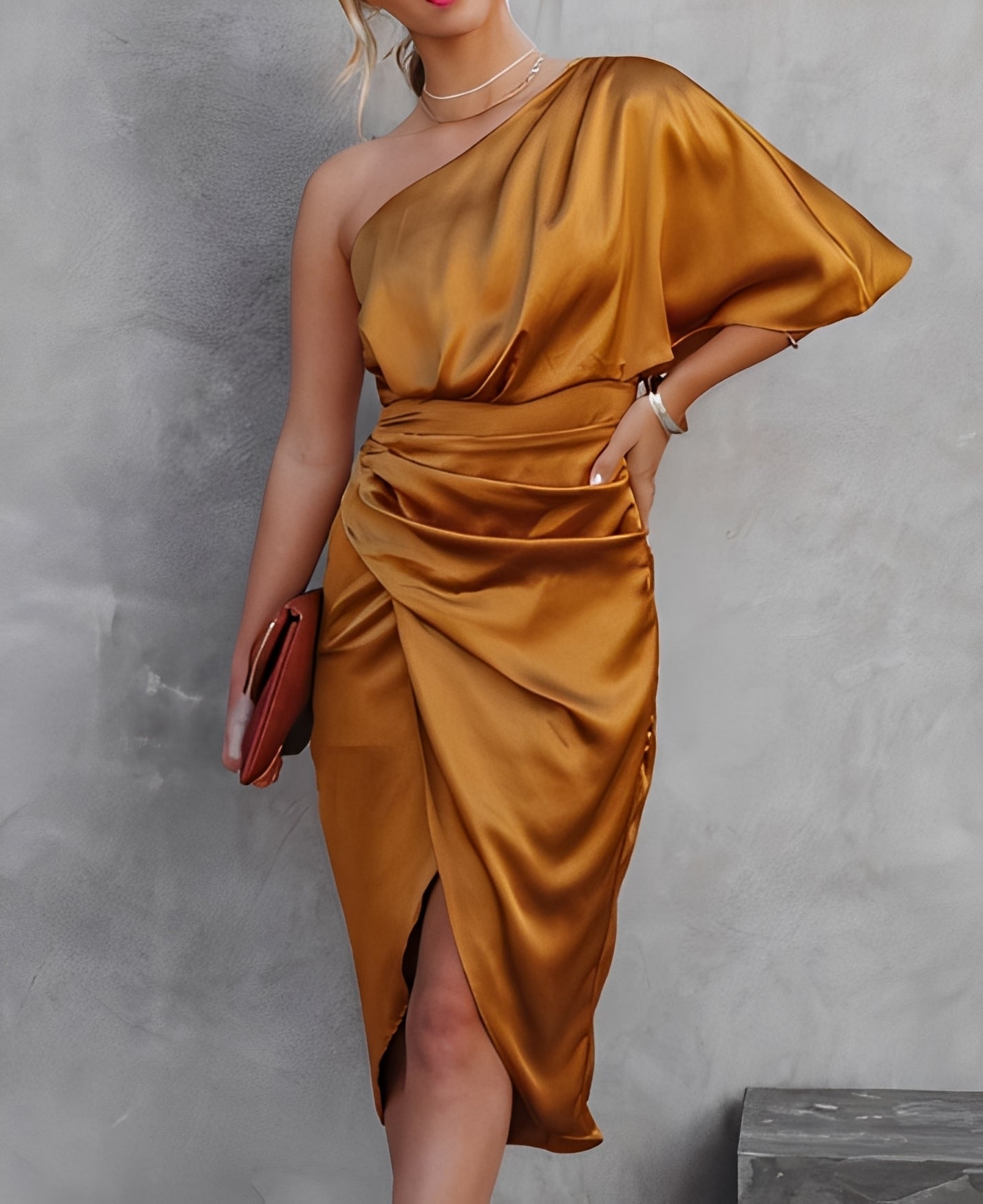 Damenkleid Asymmetrisch Ungleichmäßig