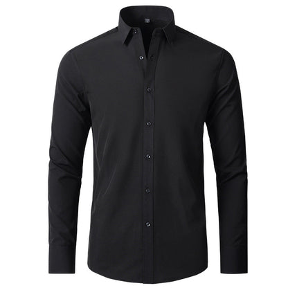 Herren Business Hemd Slim Fit Langarm Stretch
