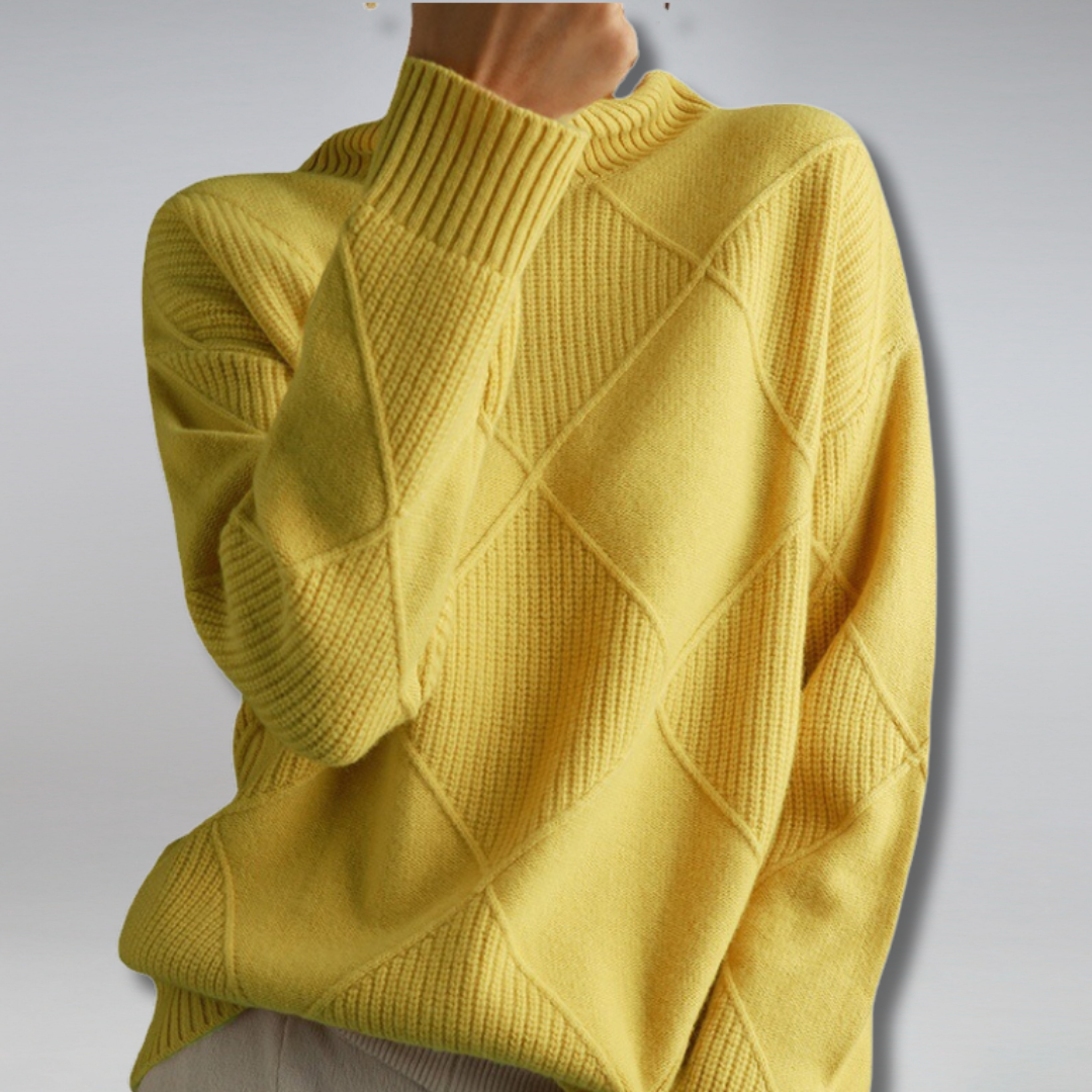 Damen Rollkragenpullover Kaschmir Weich Soft - Norvielle