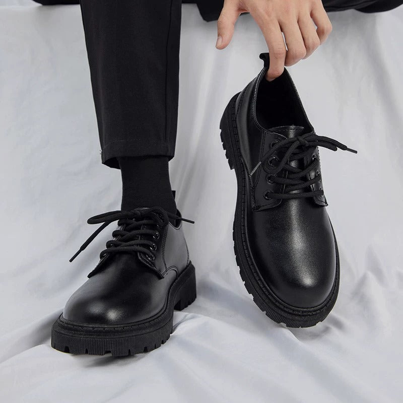 Herren Lederschuhe Braun Klassisch - Norvielle