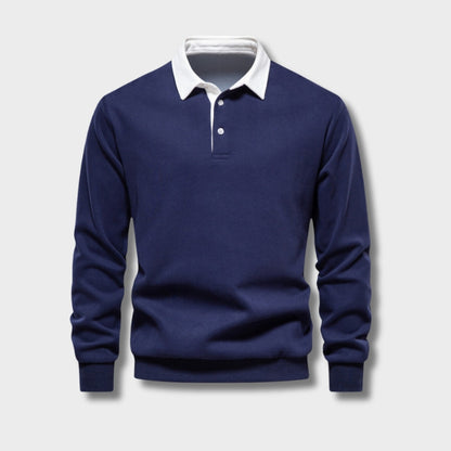 Herren Langarm-Polohemd Klassisch Modern - Norvielle