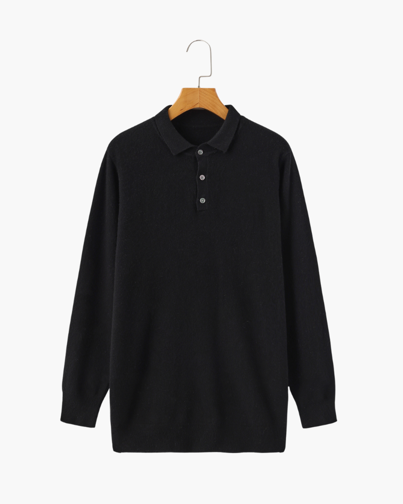 Herren Kaschmirpullover Polokragen Warm