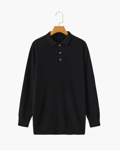 Herren Kaschmirpullover Polokragen Warm