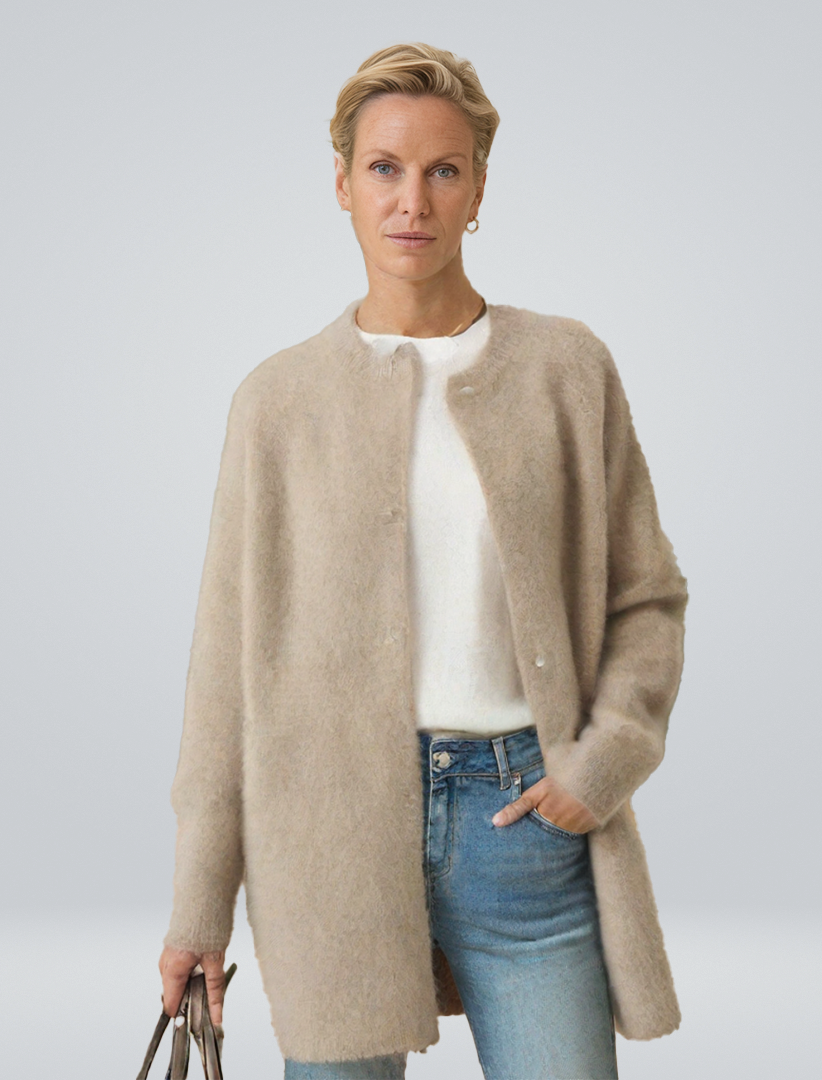 Damen Langarmcardigan Elegantes Design - Norvielle
