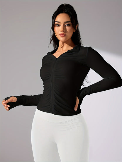 Damen Sportjacke Langarm Lässig
