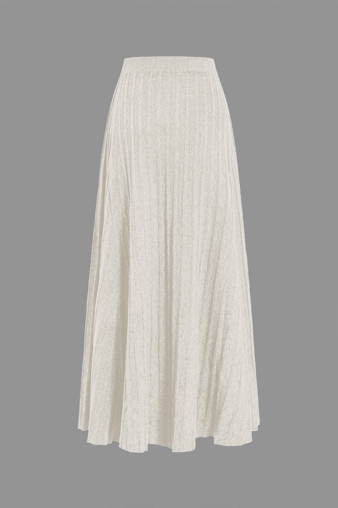 Damen Midirock Plissee Elastisch