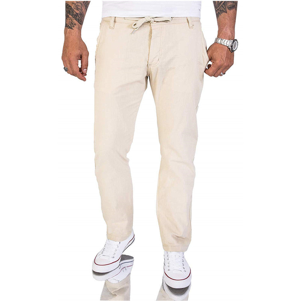 Herrenhose Bequem Baumwolle Einfarbig