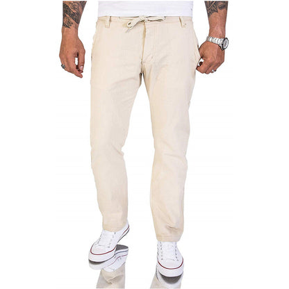 Herrenhose Bequem Baumwolle Einfarbig